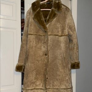 Express Tan Teddy Jacket